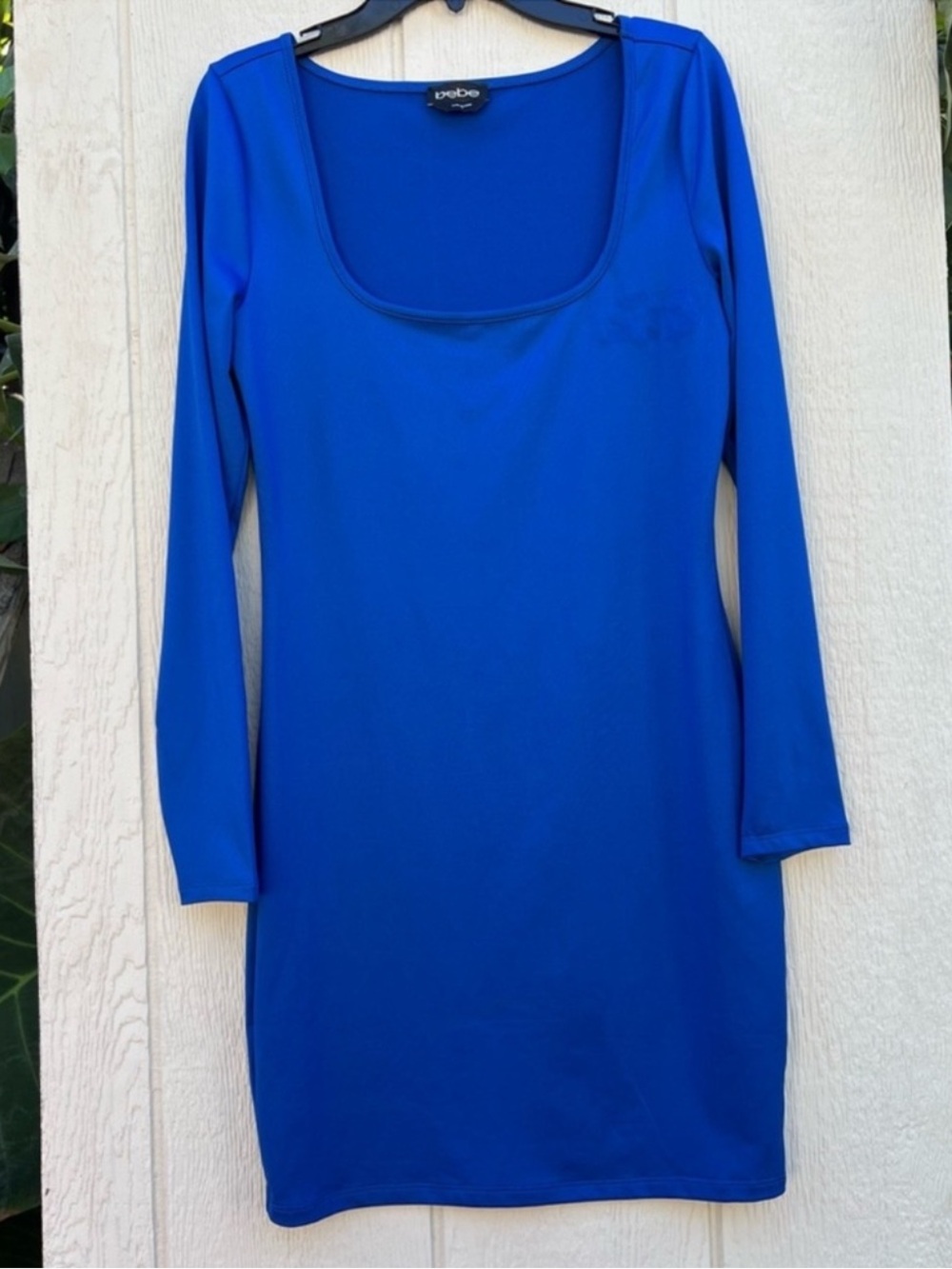 Bebe long sleeve mini dress